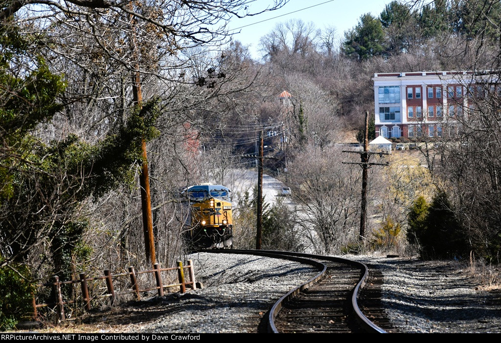 Approaching the Staunton Station